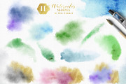 Magic flowers. Watercolor set., a Texture Illustration by LeiaSW (Thumbnail 5 of 9)
