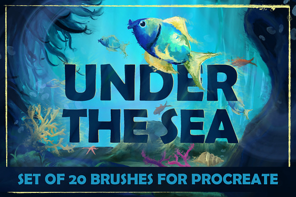Under The Sea: Procreate Brushes preview 8