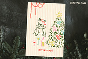 Whimsical Christmas hand drawn set, a Seasonal Illustration by Madiwaso (Thumbnail 10 of 12)