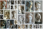 87 Sculpted marble heads, an Arts & Entertainment Photo by Handmadefont (Thumbnail 3 of 85)