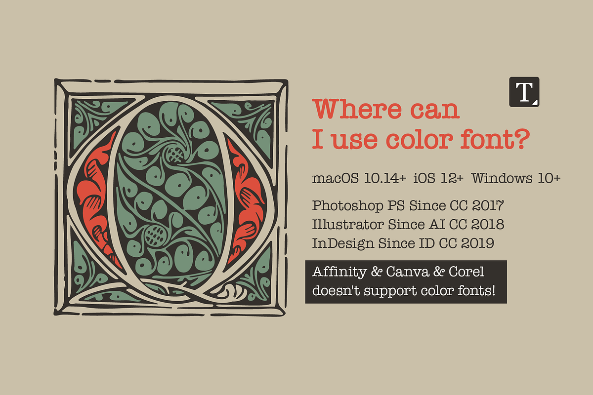 Medieval Initials. Gothic Drop caps, a Blackletter Font by kaer_shop (Photo 7 of 12)