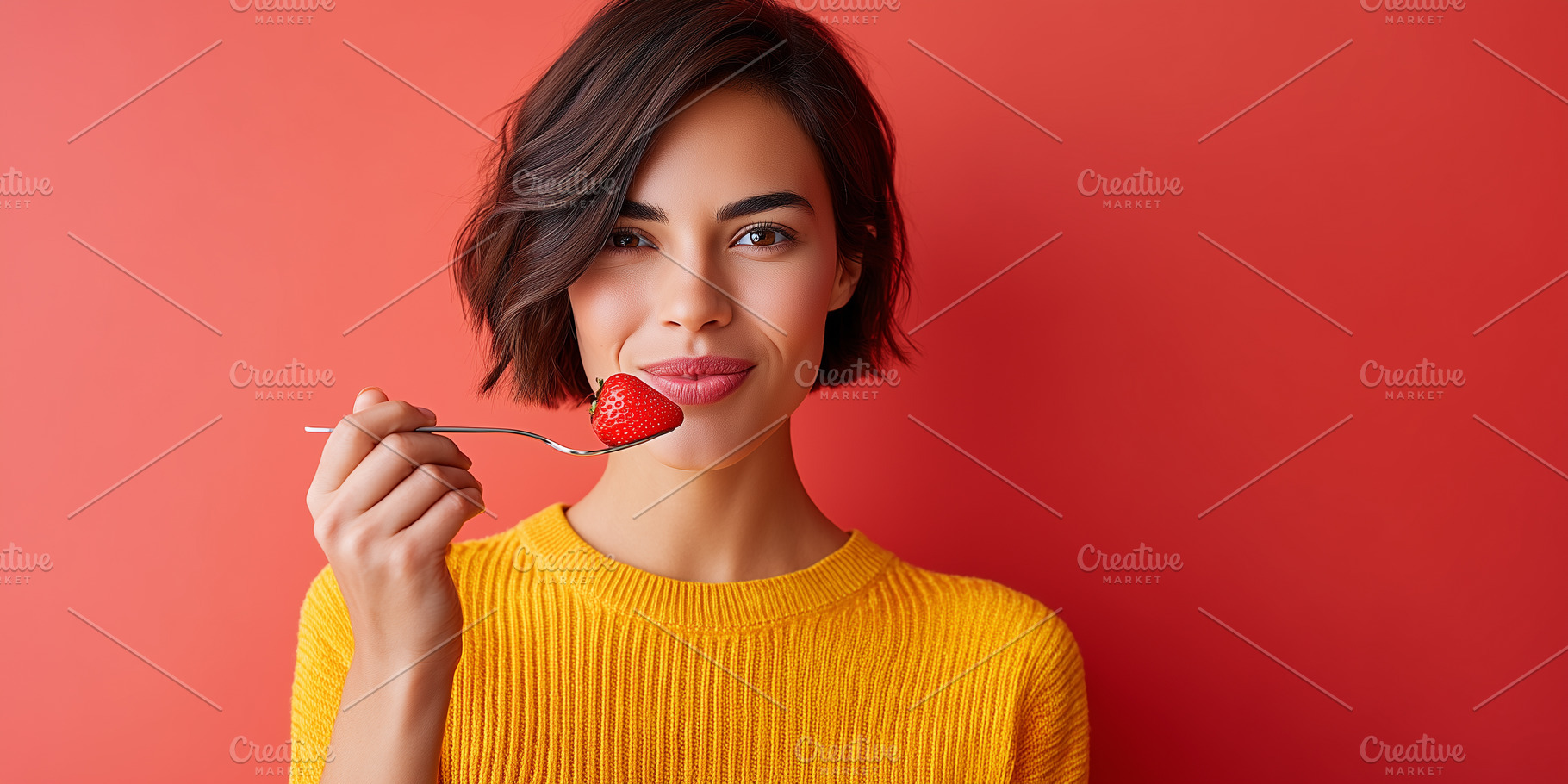 Woman in a yellow sweater holding, a Person Photo by MistyDay