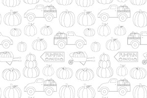 Pumpkins Harvest Graphic Patterns