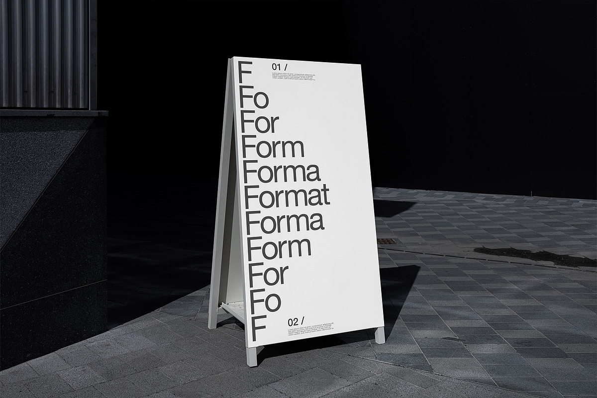 FORMAT B2 A BOARD 05, a Product Mockup by Format Mockups (Photo 2 of 6)