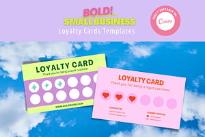 Bold Loyalty Cards Template, a Card Template by Hell Yeah Designs