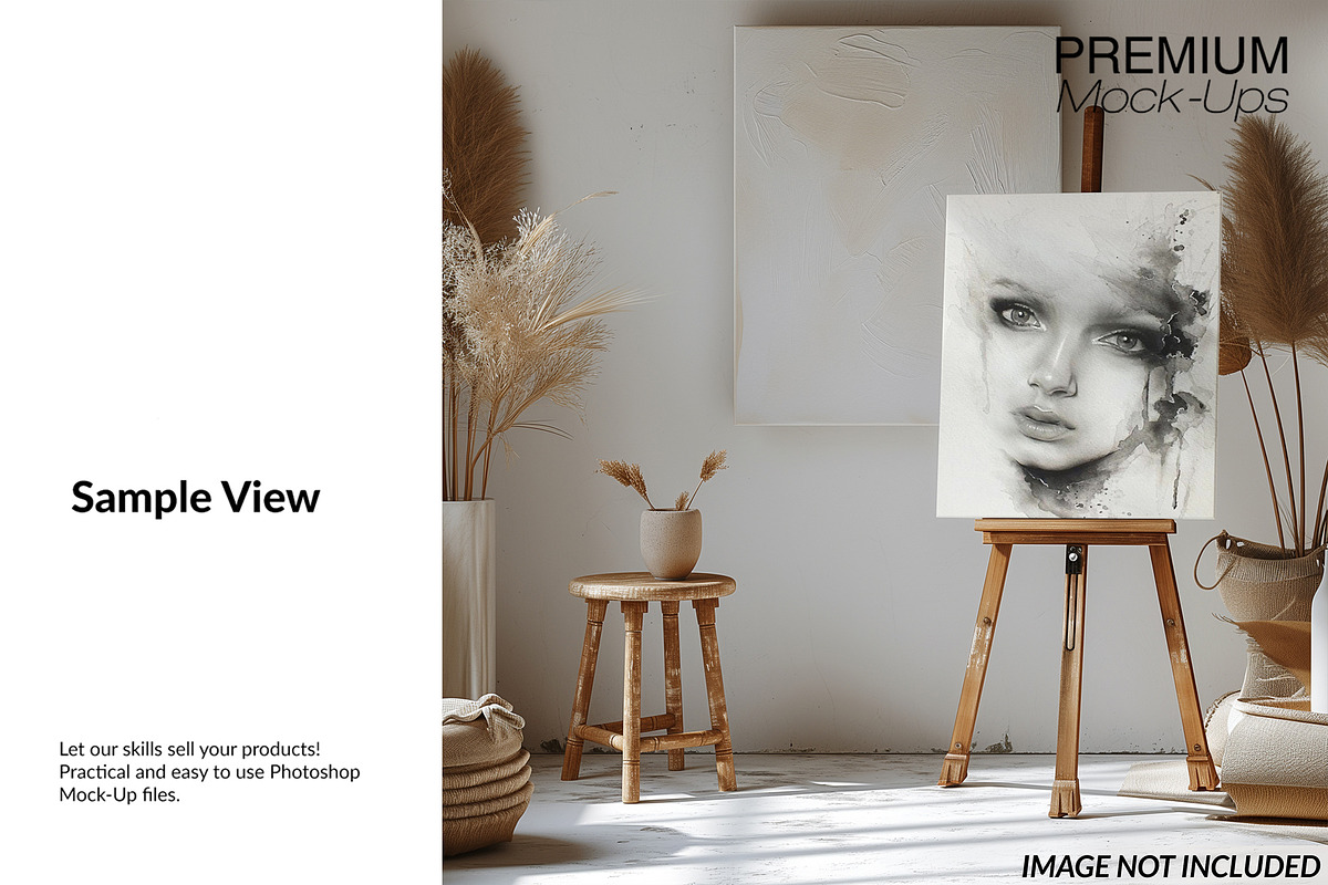 Boho Canvas Mockup - 4 Sizes, a Household Mockup by mock-ups (Photo 8 of 8)