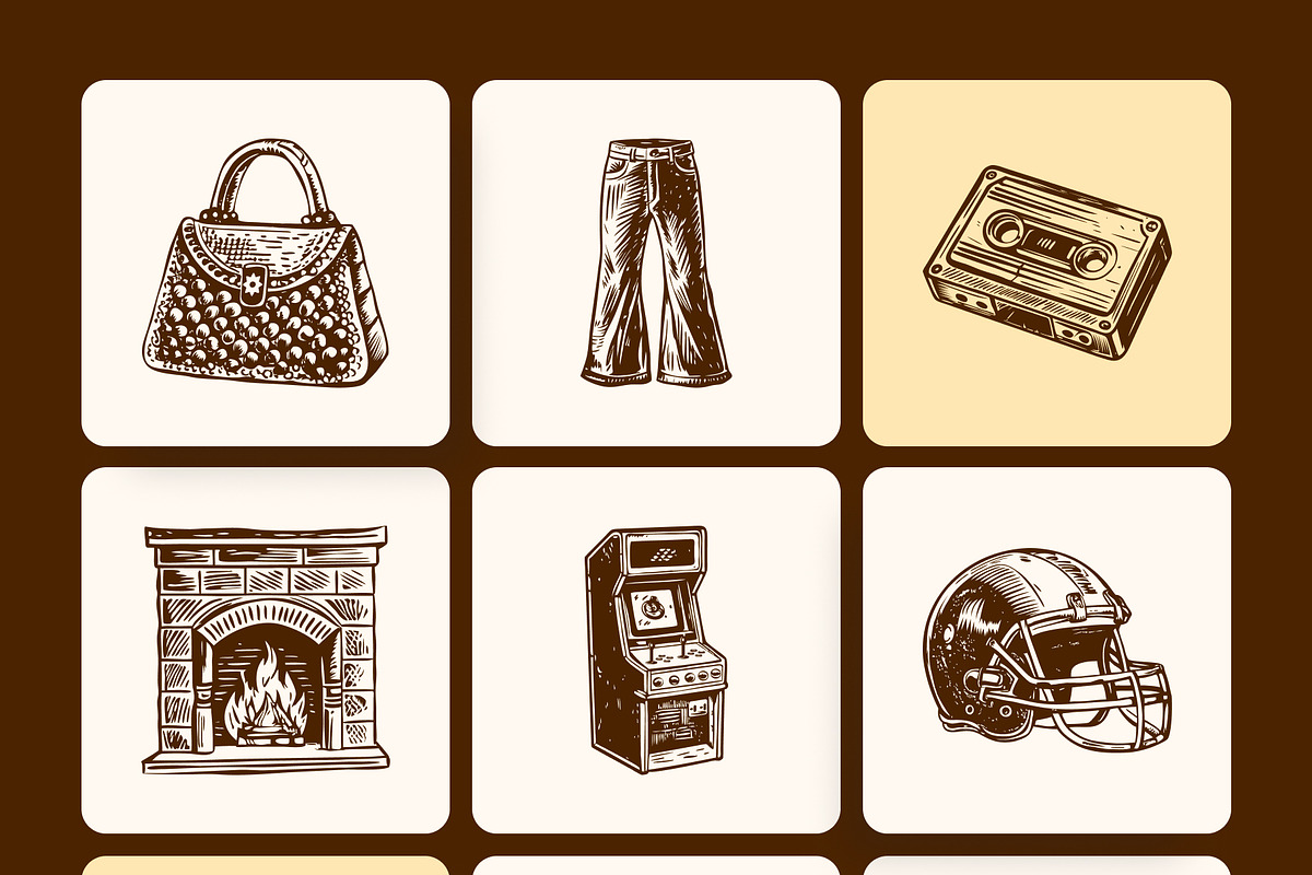 Vintage Culture Illustration Set, a Person Illustration by Creative Stall (Photo 9 of 9)