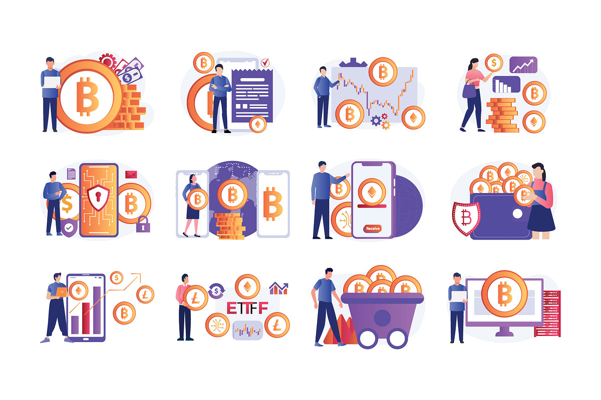 Blockchain Vector Illustration Pack, a Finance Illustration by Vector Portal (Photo 4 of 6)