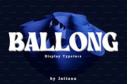 Ballong, a Sans Serif Font by jaffana.co (Thumbnail 1 of 5)