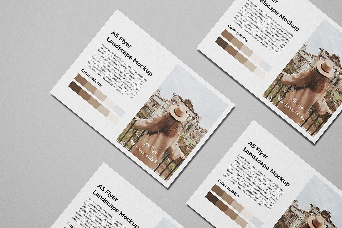 A5 Flyer Landscape Mockup, a Product Mockup by graphicsecond (Photo 10 of 11)