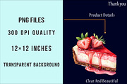 Cheesecake Watercolor Clipart, an Illustration by SinaCreation (Thumbnail 4 of 5)