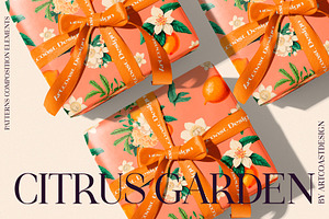 Citrus Garden Floral Set & Poster