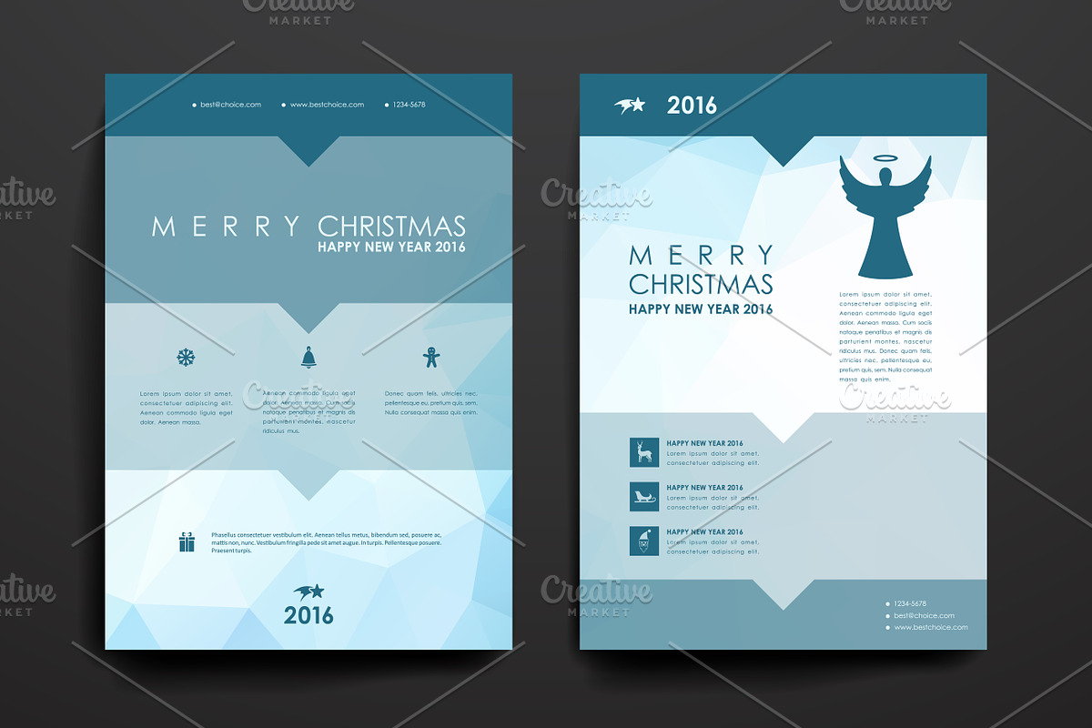 Merry Christmas Brochures, a Brochure Template by Palau (Photo 24 of 49)