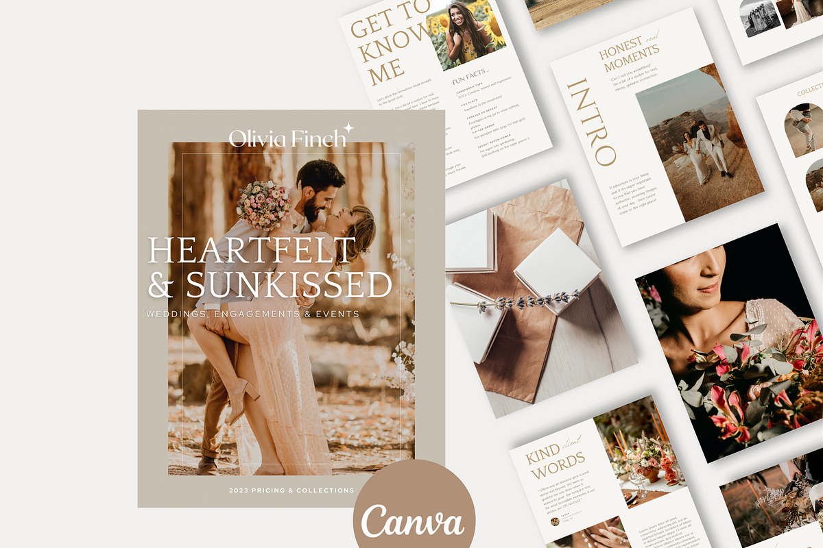 BOHO Wedding Photography Guide Canva, a Magazine Template by Signature Edits (Photo 12 of 12)