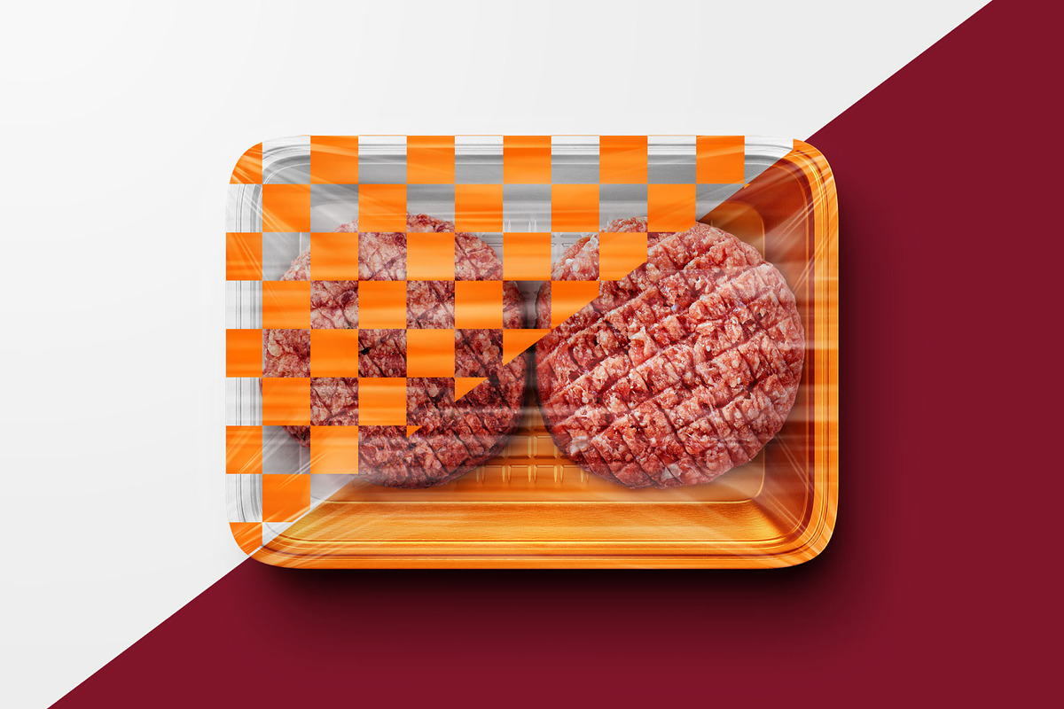 Organic Cutlets Package Mockup Set, a Packaging Mockup by Deeplab (Photo 2 of 4)