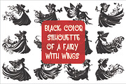 Silhouette of a fairy with delicate, an Illustration by Amazin_art (Thumbnail 1 of 13)