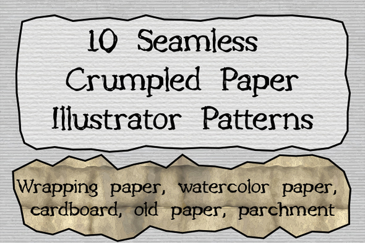 Crumpled Paper Illustrator Pattern, a Palette Add-On by Kseniya-Omega (Photo 1 of 6)