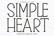 Simple Heart, a Sans Serif Font by InermediaSTUDIO (Thumbnail 1 of 7)
