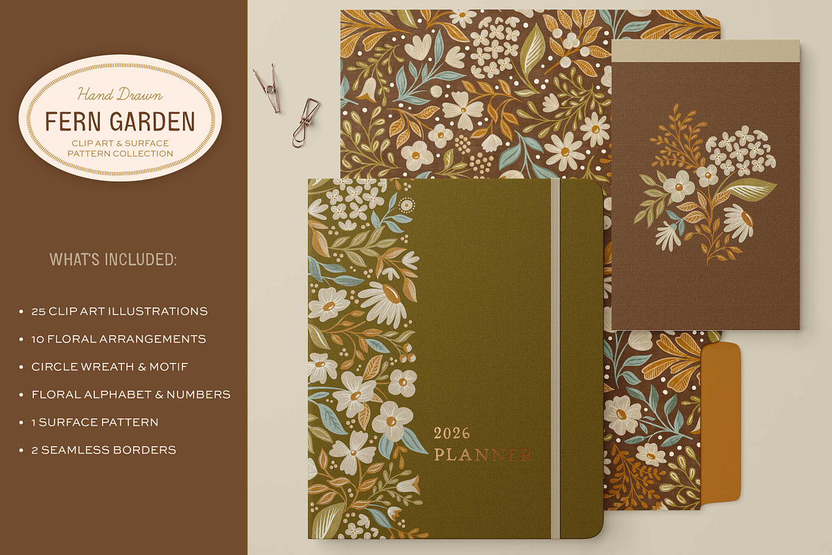 Fern Floral Illustrations & Pattern, a Decorative Illustration by Eclectic Anthology (Photo 2 of 8)