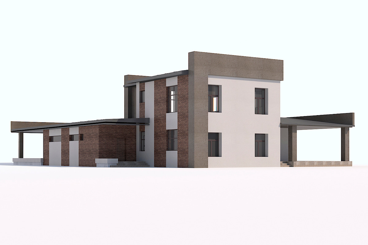 Modern country house, an Architecture 3D Model by profdesign (Photo 5 of 10)