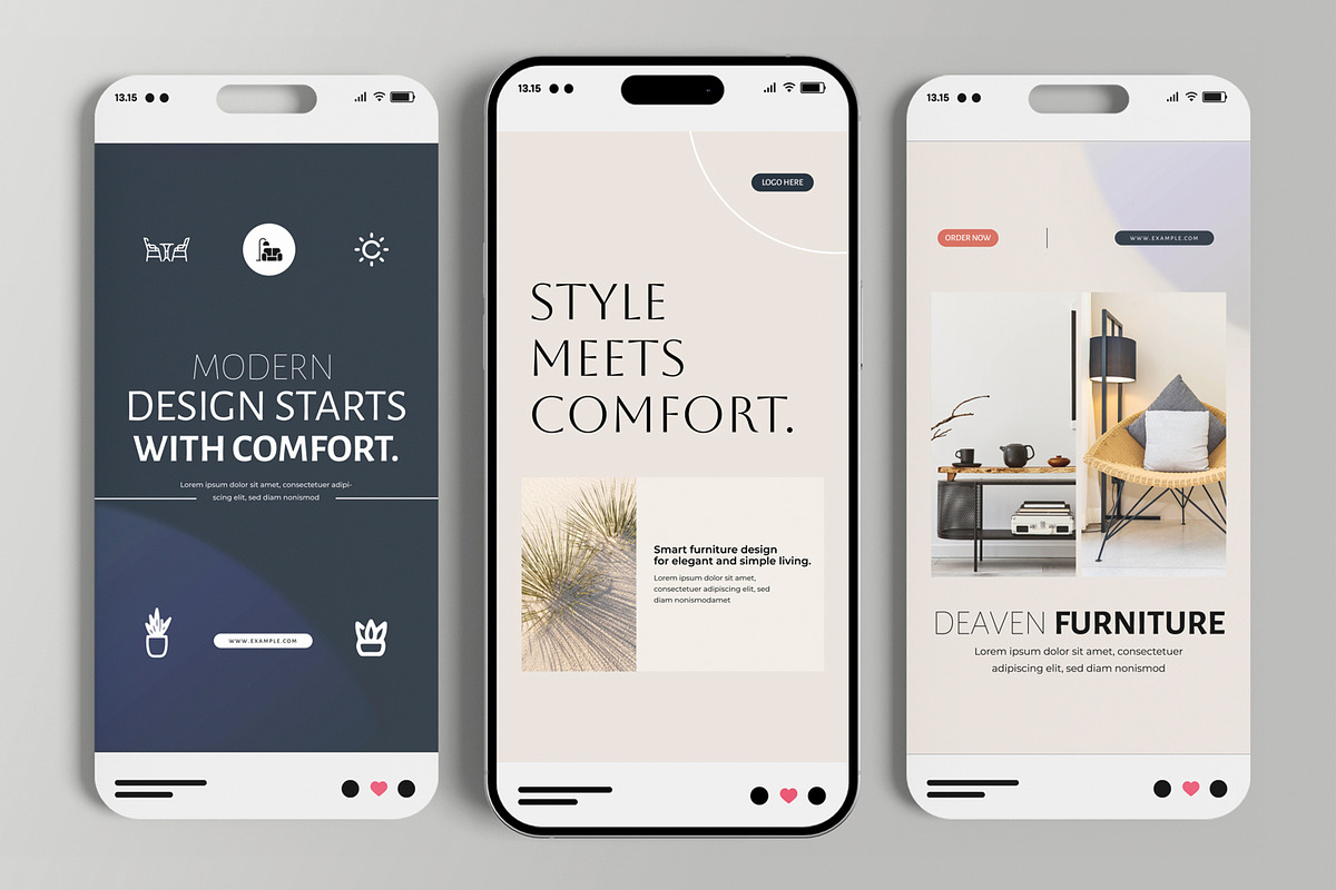 Modern Furniture Social Media Story, a Social Media Template by MightyDesign (Photo 3 of 6)