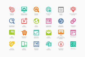 24 Marketing and Analytics Icons