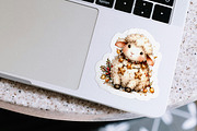 Watercolor Christmas sheep PNG, a Decorative Illustration by dashtik (Thumbnail 4 of 8)