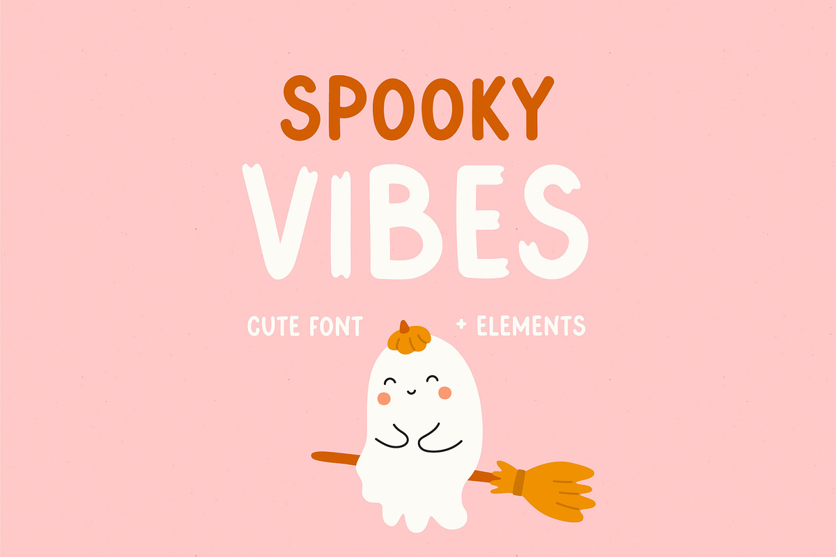 Spooky Vibes | Cute font, a Font by JuliaVolkova (Photo 1 of 10)