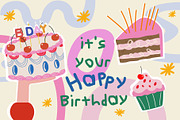 It's your Birthday bundle, a Food Illustration by Luamor (Thumbnail 5 of 13)
