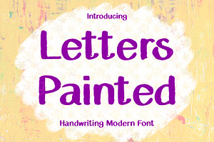 Letters Painted Fonts