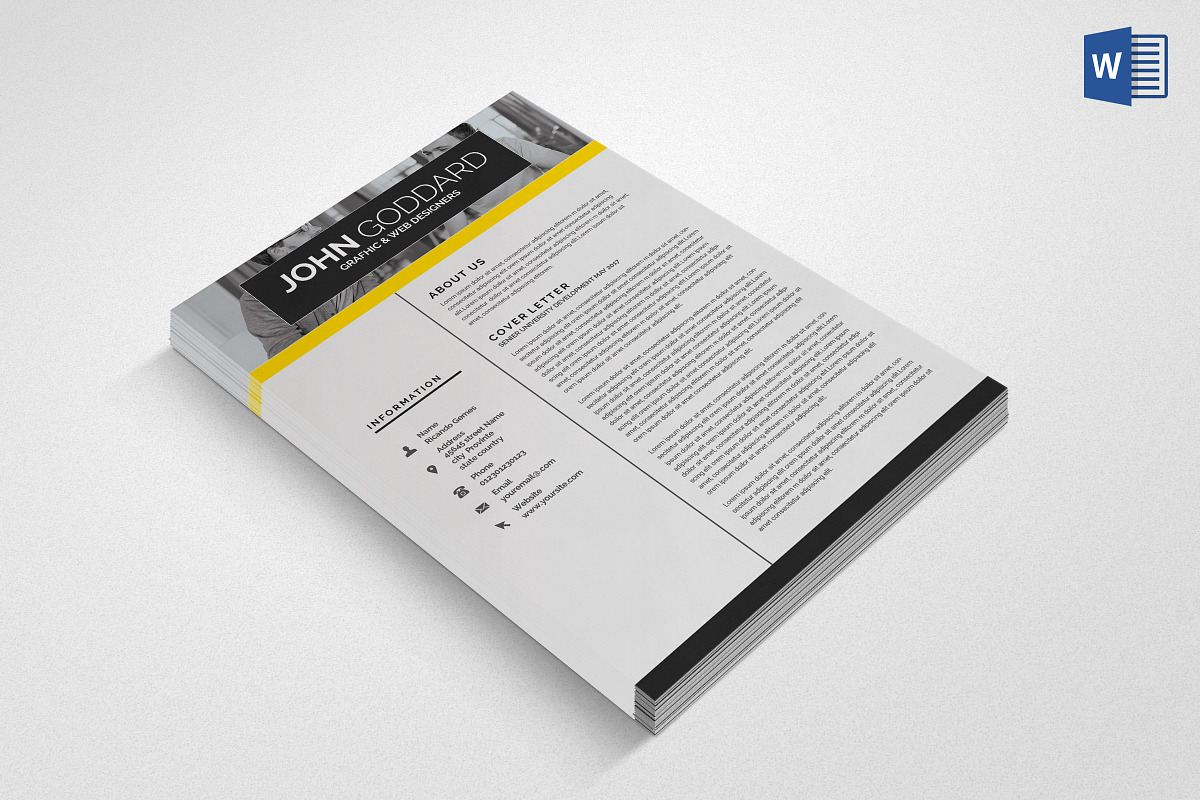 Resume/CV (2 Page), a Resume Template by graphicforest (Photo 5 of 5)
