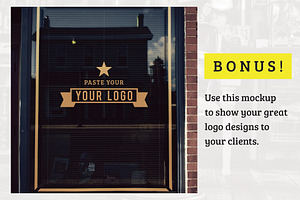 Barber Shop Logo Kit BONUS