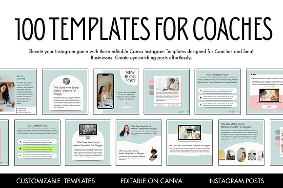 Eye-Catching Instagram Post Templates for Coaches and Entrepreneurs preview 5