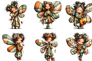 Fairy Girl Butterfly Wings Clipart, an Illustration by CraftArtStudio (Thumbnail 5 of 6)