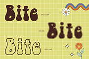 Funky Bite | Display Font, a Font by BAMBIN (Thumbnail 7 of 8)
