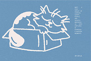 Cat Days: 100 Textured Kitties Pack, an Animal Illustration by Veyla (Thumbnail 11 of 14)