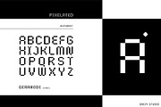 Geranode - Techno Display Pixel Font, a Sans Serif Font by Drizy (Thumbnail 3 of 9)