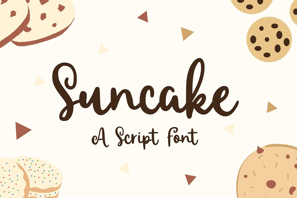 Suncake - Script Font, a Script Font by Creavibes Design (Photo 1 of 6)