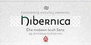 Hibernica, a Sans Serif Font by Andreas Stötzner (Thumbnail 1 of 8)