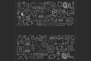 It's movie time! Linear vector set, a Texture Illustration by Art Loft (Thumbnail 5 of 16)