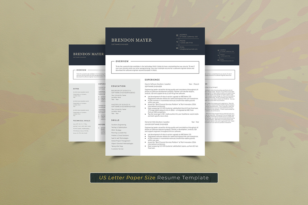 Canva Resume Template, a Resume Template by DesignDevisers (Photo 6 of 10)
