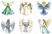 Christmas Angel Clipart, an Illustration by DreamPrint404 (Thumbnail 5 of 5)