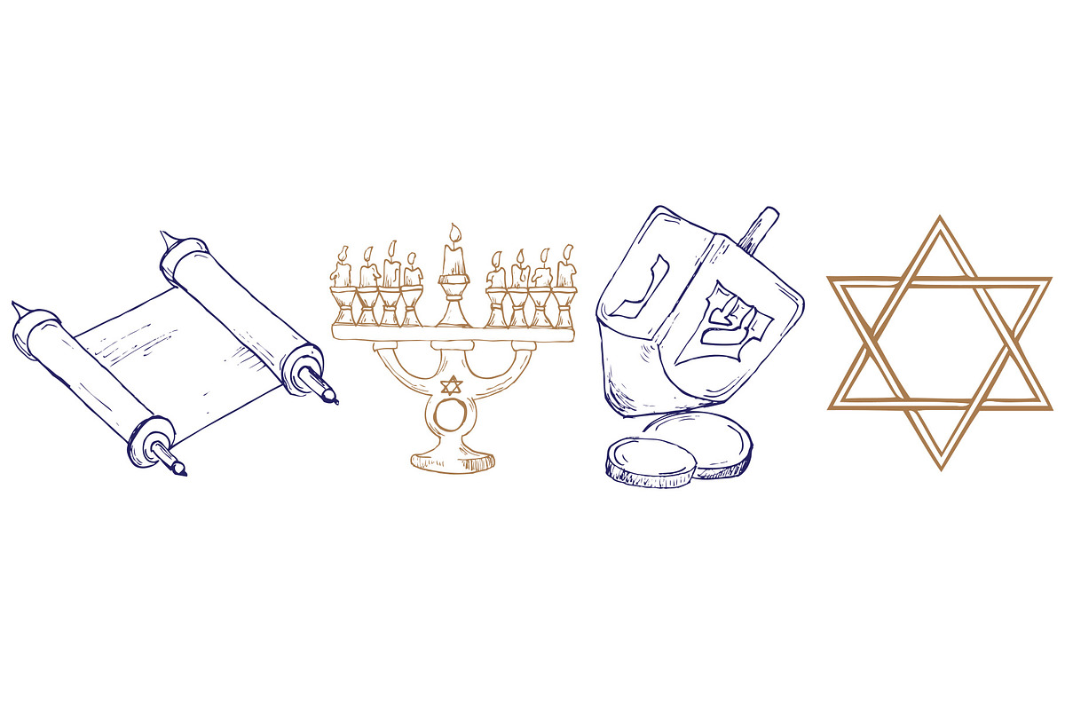 Hand Drawn Hanukkah Clipart, an Illustration by Haute Papier (Photo 2 of 2)