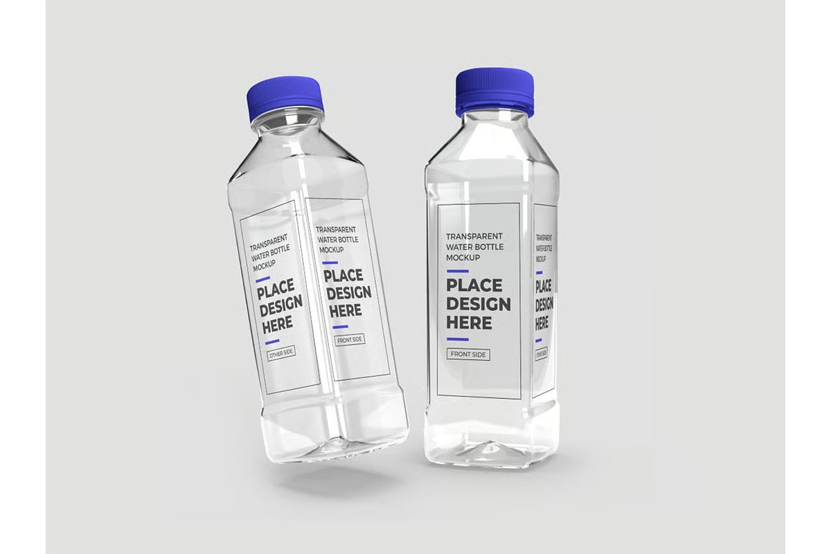 Plastic Bottle Mockup Template Set, a Household Mockup by DesignRushMarket (Photo 2 of 11)