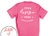 Back Of T-Shirt BC3001 Mockup Bundle, a Shirt Mockup by lock and page (Thumbnail 67 of 88)