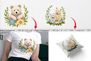Bear Embroidery Clipart, a Graphic by Artnoy (Thumbnail 4 of 5)