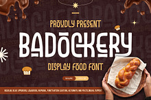 Badockery - Display Food Font