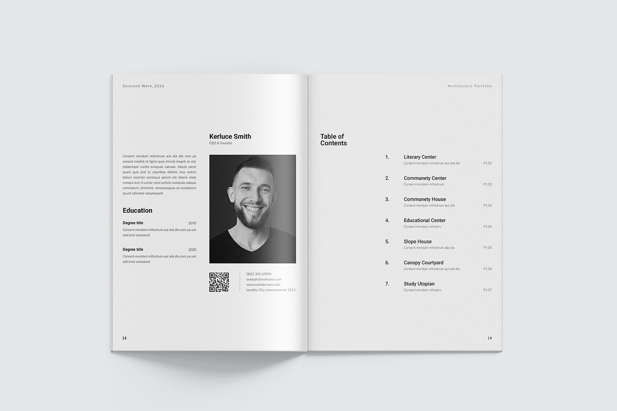 Architecture Portfolio Template, a Brochure Template by StyleArt (Photo 4 of 24)