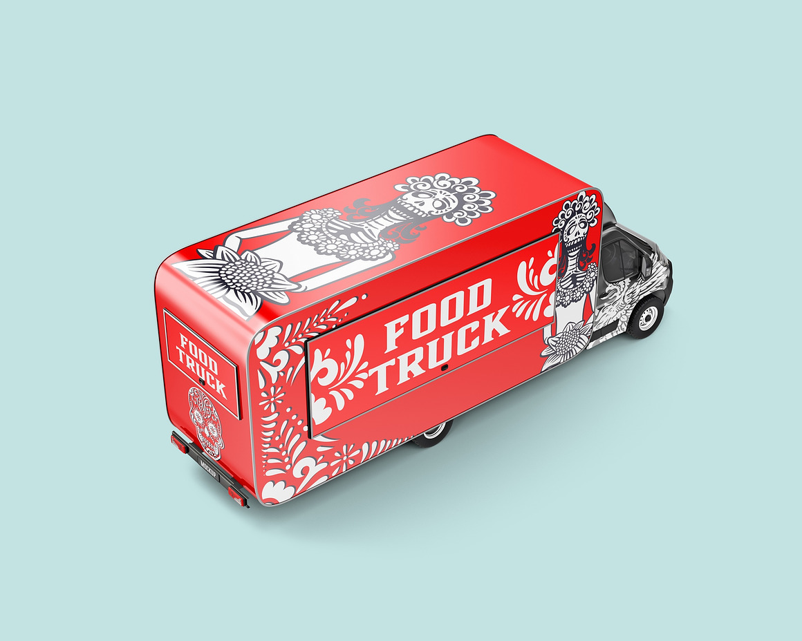 Food Truck Caravan Mockup, a Product Mockup by OneVectorStock (Photo 6 of 16)