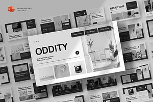 Black & White Powerpoint Template, a Presentation Template by fluffstudio